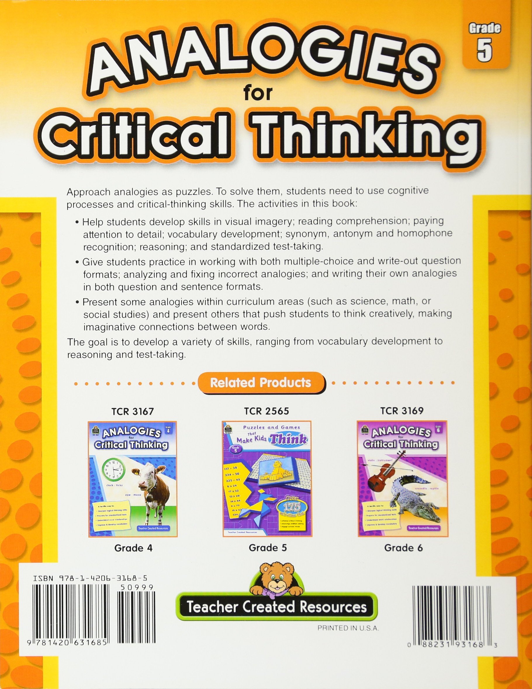 Analogies for Critical Thinking Grade 23  EDGEucating With Regard To Skills Worksheet Critical Thinking Analogies